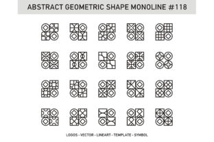 Abstract Geometric Shape Monoline 118: A Strategic Asset for Intentional Design