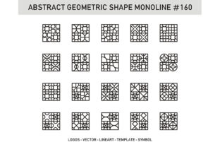 Abstract Geometric Shape Monoline 160: A Practical Evaluation for Designers and Developers