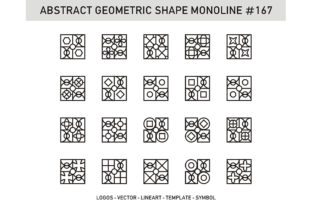 Abstract Geometric Shape Monoline 167: Clean, Scalable, and Purpose-Built for Modern Design Workflows