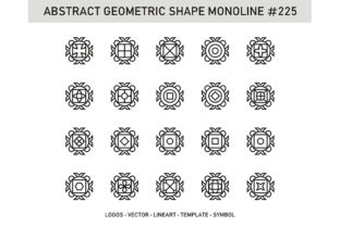 Abstract Geometric Shape Monoline 225: Clean, Scalable, and Surprisingly Versatile