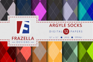 Argyle Socks Digital Paper Collection