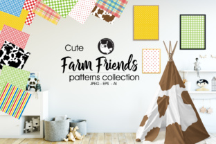 Farm Friends: Charming, High-Quality Pattern Backgrounds for Creative Professionals