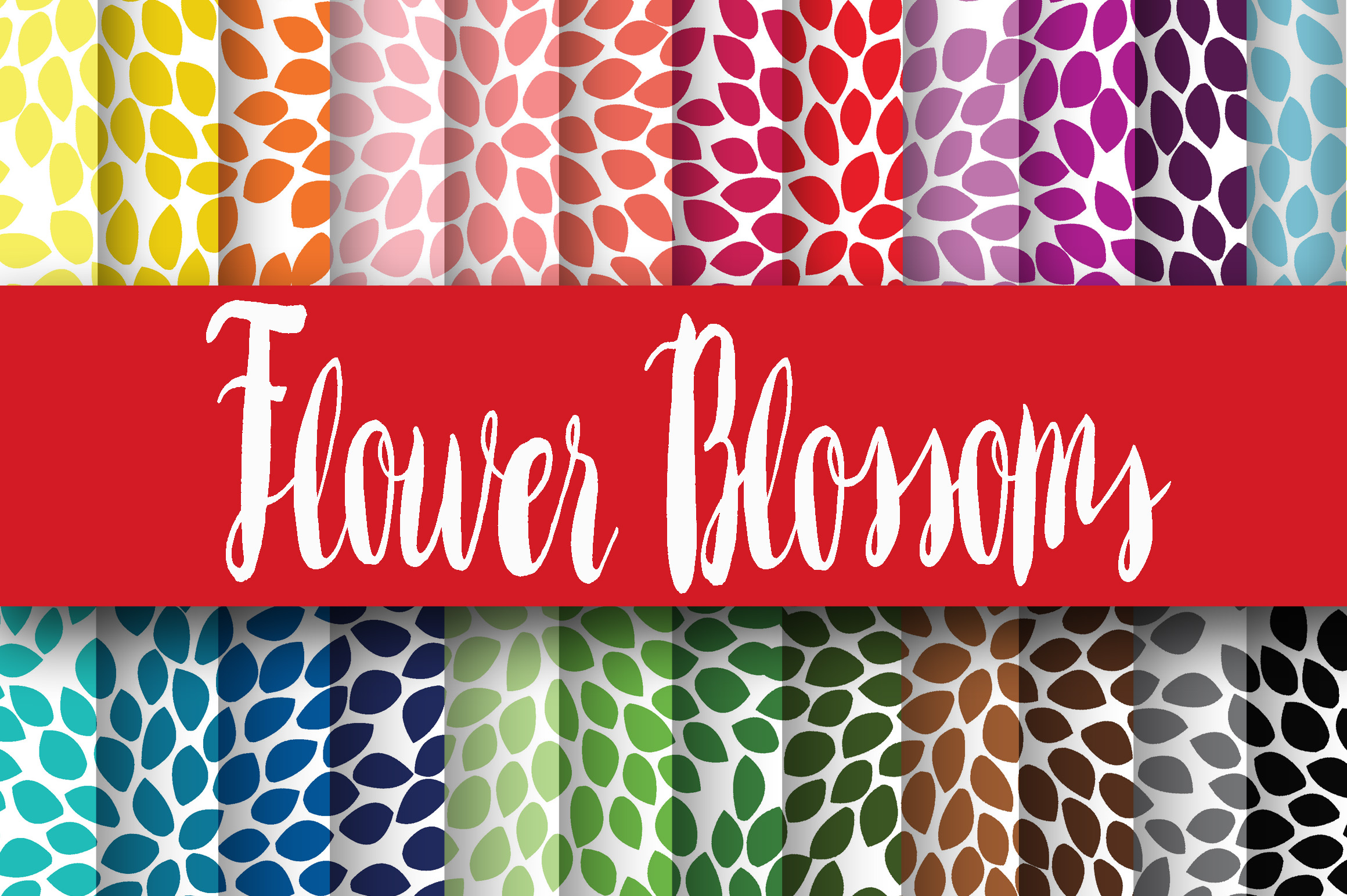 Flower Blossoms Digital Papers