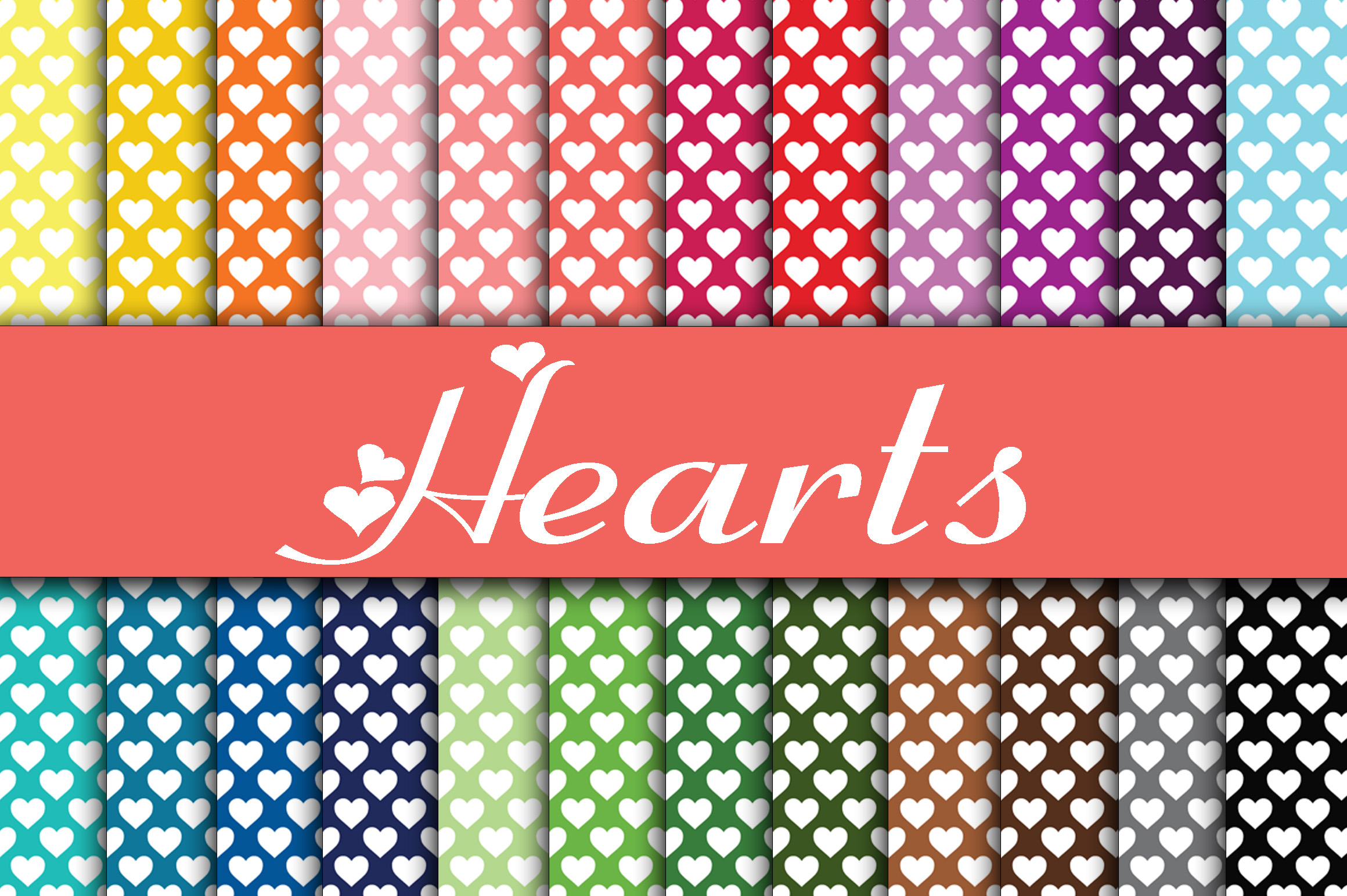 Hearts Digital Paper