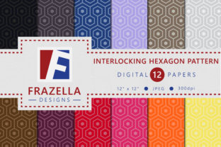 Interlocking Hexagon Digital Paper Collection