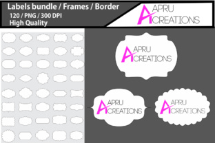 Label 1 Line Frames Clipart