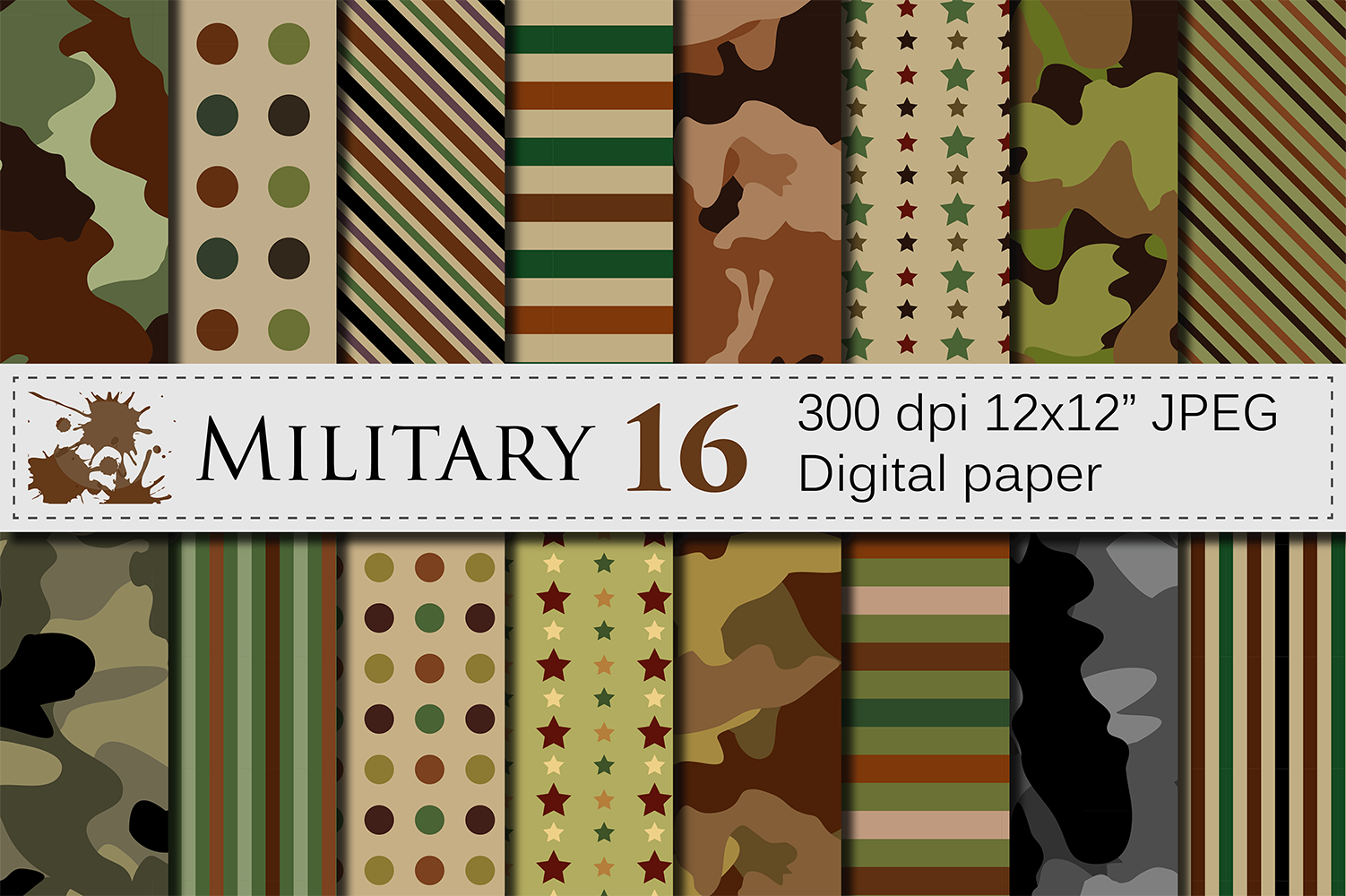 Military Digital Papers: Authentic, Ready-to-Use Design Resources for Creative Professionals