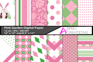 Pink Garden Digital Papers