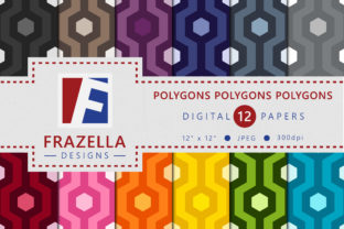 Polygons Polygons Polygons Digital Paper Collection