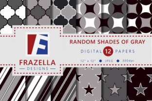 Random Shades of Gray Digital Paper Collection