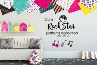 Rock Star: Super Cute, High-Quality Pattern Background Design for Real-World Use