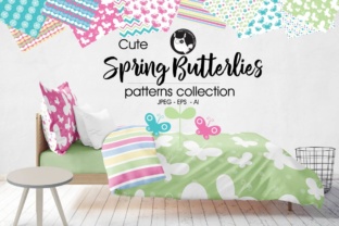 Spring Butterflies: Cute, High-Quality Pattern Backgrounds
